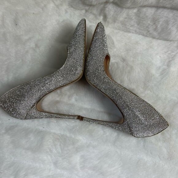 Steve Madden Daisie Crystal heels pointed toe 4.5 “ heels size 7M - Picture 5 of 10